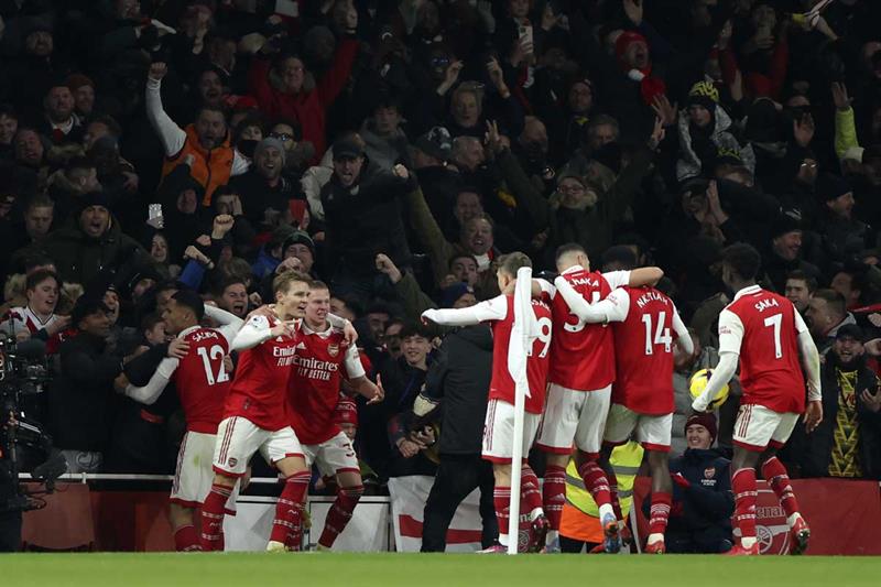 Arsenal verslaat Man Utd om titelverklaring af te leggen Ook